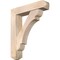 Ekena Millwork Olympic Craftsman Smooth Bracket w/ Offset Brace, Douglas Fir, 7 1/2"W x 34"D x 40"H BKT0806X34X40OLY04SDF - alternate 1